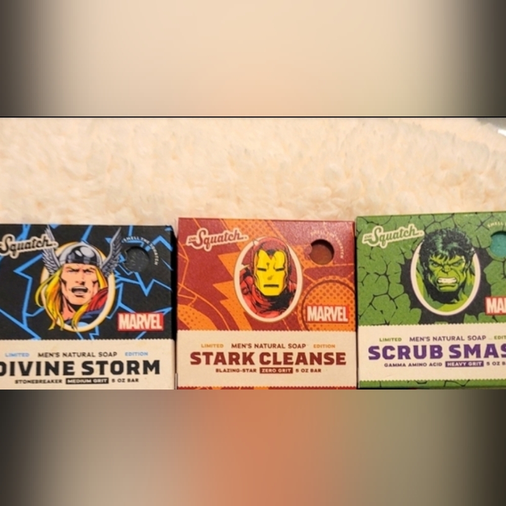 New Dr Squatch Marvel Soaps Limited Edition
